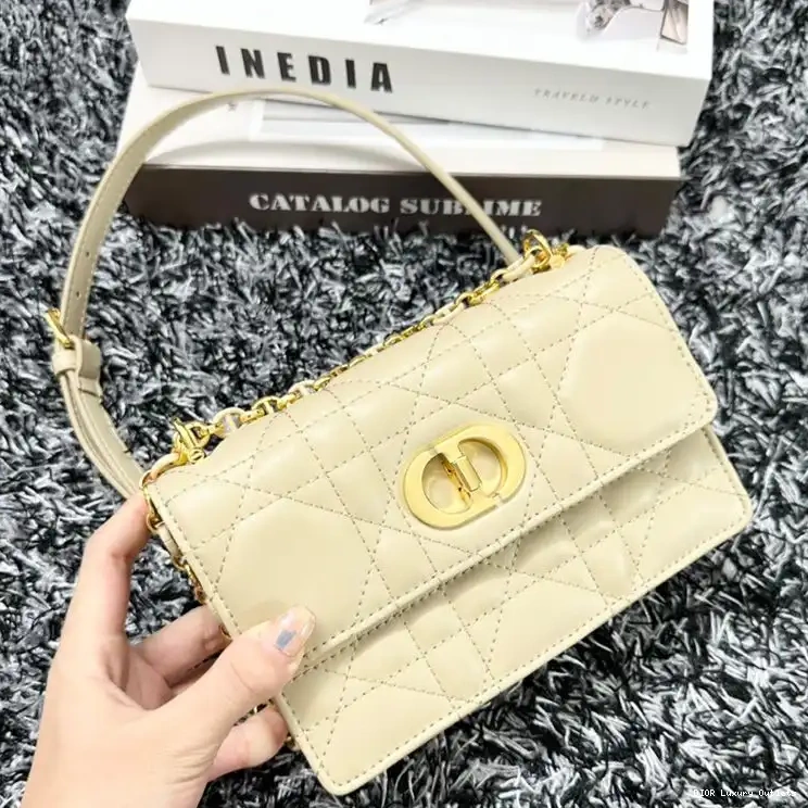 Lambskin Mini Beige Caro Macrocannage Miss Bag 0620 Luxury